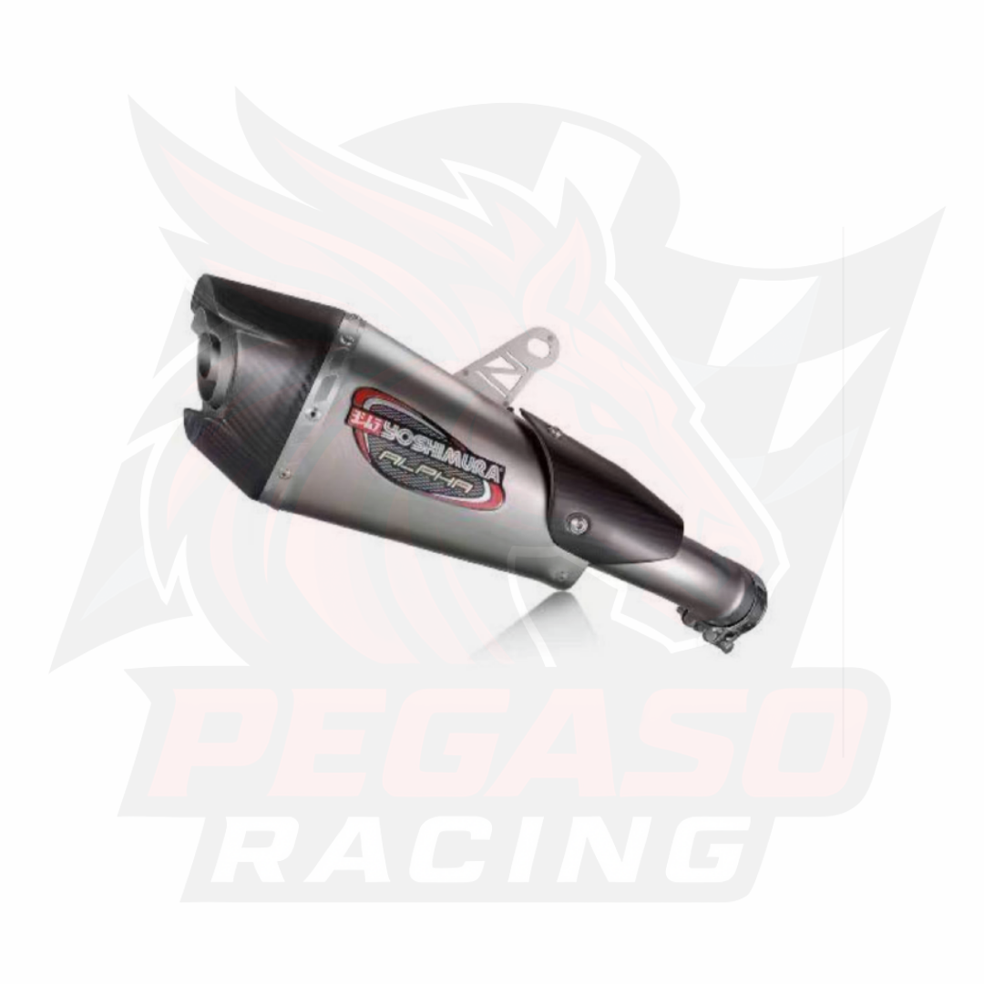 Escape Yoshimura Alpha T Slip-On (Stainless Steel + Real Carbon Fiber)