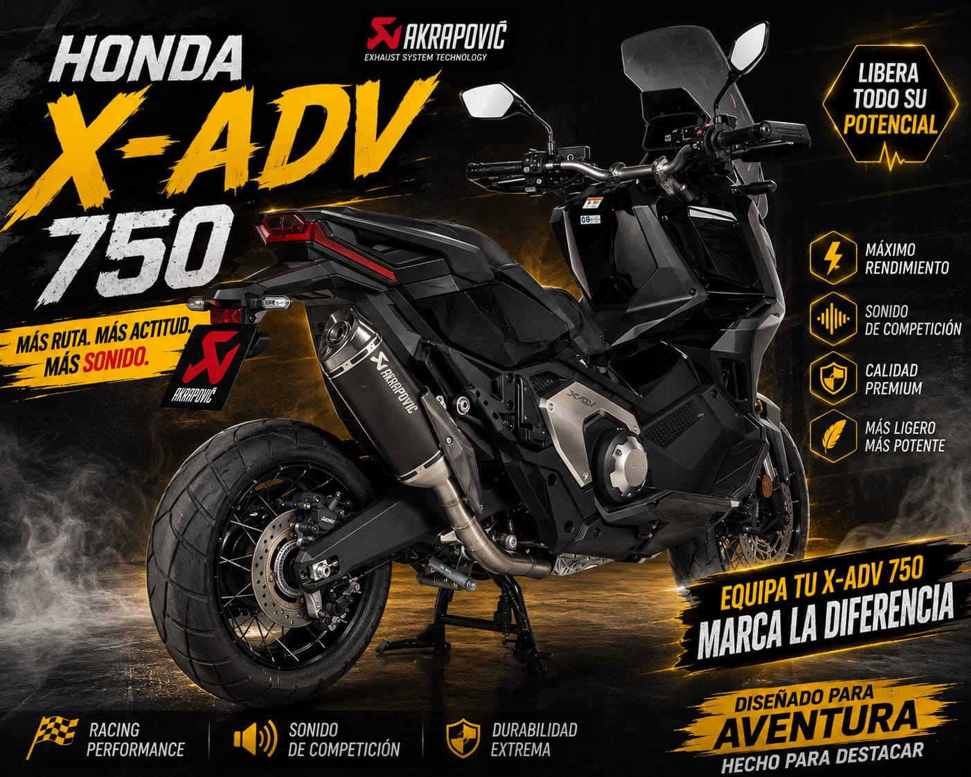LINEA AKRAPOVIC HONDA X-ADV 750 2025-2026